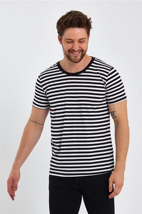 تیشرت مشکی مردانه اسلیم فیت MAXIMILLIAN - کد 734601582