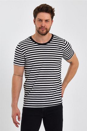 تیشرت مشکی مردانه اسلیم فیت MAXIMILLIAN - کد 734601582