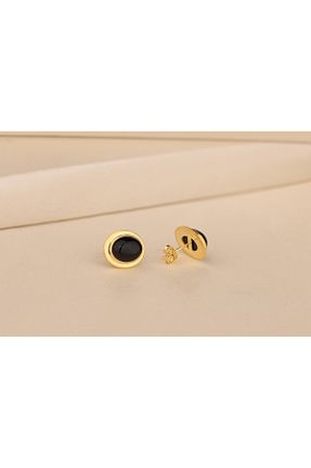 گوشواره نقره مشکی زنانه 925 عیار Akgül Silver - کد 735037415