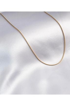 گردنبند استیل ( فولاد ) طلائی زنانه استیل ضد زنگ Vera - کد 735385815
