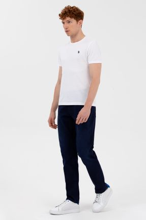 شلوار جین سرمه ای مردانه پاچه تنگ ساده استاندارد کد 735671871