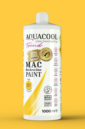 رنگ اکریلیک زرد AQUA COOL - کد 682774109