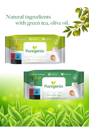دستمال مرطوب Puregenix - کد 465013563