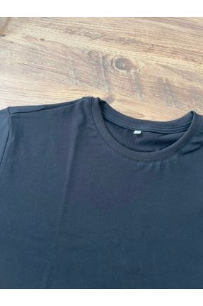 تی شرت مشکی زنانه رگولار یقه گرد کد 736130217