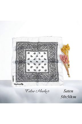 باندانا سفید Fular Marketi - کد 175713365