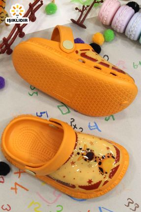 دمپائی نارنجی بچه گانه EVA پاشنه ساده پاشنه کوتاه ( 4 - 1 cm ) کد 736177427