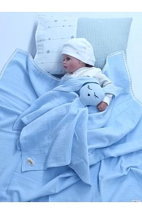 پتوی کودک و نوزاد آبی پنبه ای Yada Baby - کد 736181478