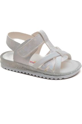 صندل سفید بچه گانه پاشنه تخت MİNİCASHOES - کد 736191826