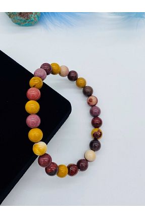 دستبند جواهر قهوه ای زنانه سنگ طبیعی Haremi - کد 736260317