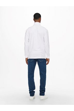 تیشرت سفید مردانه اسلیم فیت Only & Sons - کد 736328325