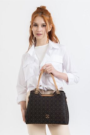 کیف دستی قهوه ای زنانه سایز متوسط LivKors - کد 736440929