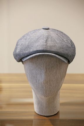 کلاه طوسی مردانه پنبه (نخی) کد 718047410
