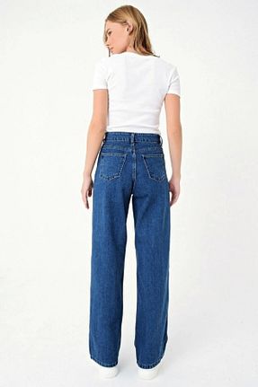 شلوار جین آبی زنانه پاچه لوله تفنگی byhaziran butik - کد 735202308