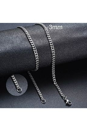 گردنبند استیل ( فولاد ) طوسی زنانه استیل (فولاد) VoNoCHoR - کد 735258210