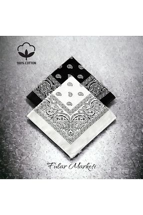 باندانا نارنجی پنبه ای Fular Marketi - کد 99522872