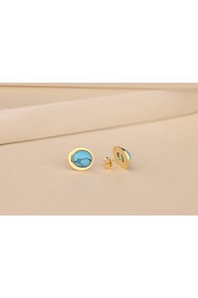 گوشواره نقره زرد زنانه 925 عیار Akgül Silver - کد 736011808