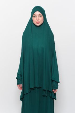 لباس سبز زنانه بافت بافتنی سایز بزرگ کد 736039395