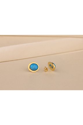 گوشواره نقره فیروزه ای زنانه 925 عیار Akgül Silver - کد 736068004