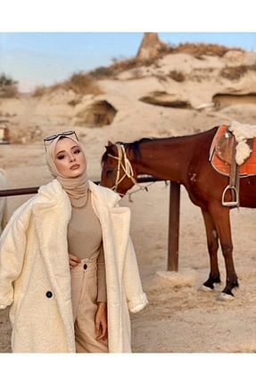 شال بژ زنانه پنبه ای Organic Scarfs - کد 735866416