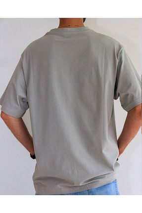 تیشرت طوسی مردانه اورسایز ramme tekstil - کد 733977340