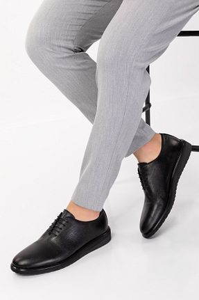 کفش کلاسیک مشکی مردانه چرم خالص maximoda - کد 736182106
