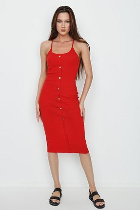 لباس قرمز زنانه بافتنی Select Moda - کد 733557812