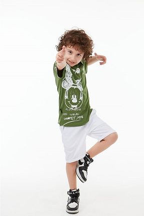 تیشرت سبز بچه گانه رگولار BOBBY JR KİDSWEAR - کد 736234849