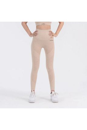 ساق شلواری بژ زنانه بافتنی GYMXPRO - کد 276249535