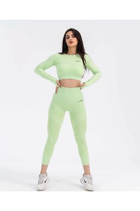ساق شلواری اسپرت سبز زنانه بلند GYMXPRO - کد 276253123