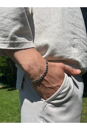 دستبند استیل (فولاد) مردانه استیل (فولاد) çıtırtı - کد 736285701