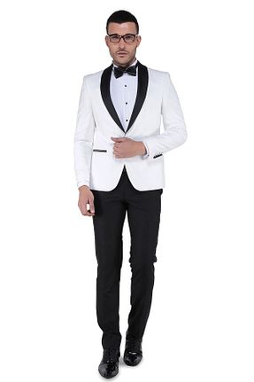 اسموکین بژ مردانه بافتنی Buenza - کد 4903725