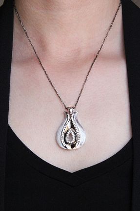 گردنبند نقره سفید زنانه 925 عیار Argentum Concept - کد 32039996