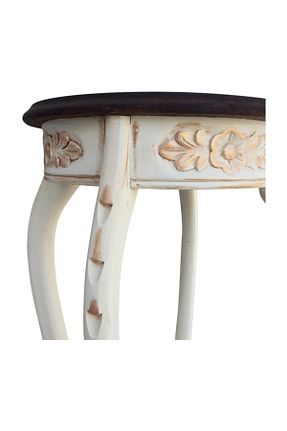 میز عسلی سفید چوب Orta Sofa - کد 33608928