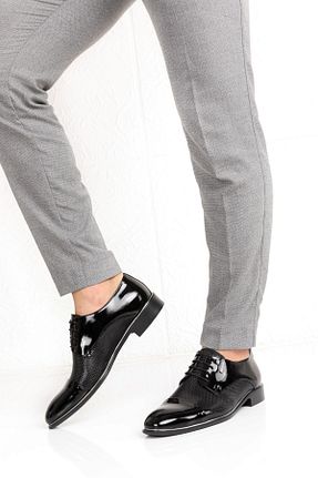 کفش کلاسیک مشکی مردانه چرم لاکی maximoda - کد 96430121