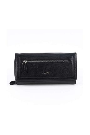 کیف پول مشکی زنانه چرم خالص ALPE - کد 34591555