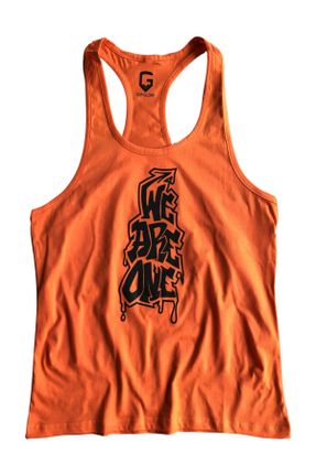 تی شرت نارنجی زنانه رگولار پنبه (نخی) کد 35412367