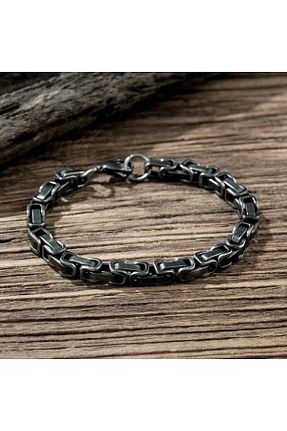 دستبند استیل (فولاد) طوسی زنانه استیل (فولاد) VoNoCHoR - کد 735257489