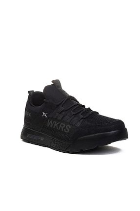 کفش پیاده روی مشکی مردانه چرم مصنوعی Wickers - کد 735662061
