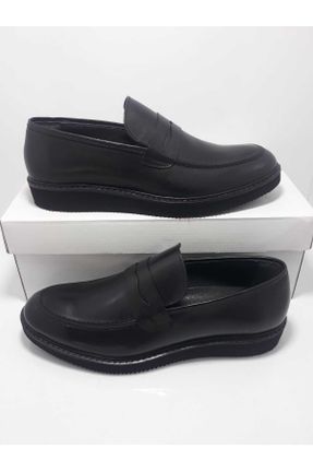 کفش آکسفورد مشکی مردانه چرم طبیعی پاشنه کوتاه ( 4 - 1 cm ) کد 735671498