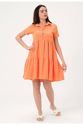 لباس نارنجی زنانه بافتنی Stylish - کد 327346048