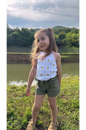 بلوز سفید بچه گانه ساده EYC BABY - کد 735824147