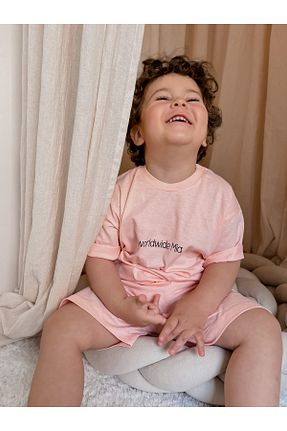 ست نوزادی صورتی بچه گانه پنبه ای MiaBaby - کد 736013565