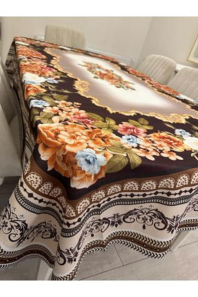 رومیزی قهوه ای کتان SosyeteDükkanı - کد 736030736