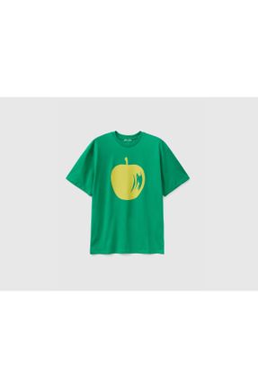 تی شرت سبز مردانه یقه گرد کد 736039845
