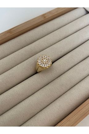 انگشتر نقره طلائی زنانه 925 عیار Sade Accessory - کد 736083304