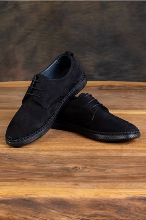 کفش کژوال مشکی مردانه چرم طبیعی پاشنه کوتاه ( 4 - 1 cm ) پاشنه ساده کد 735864545