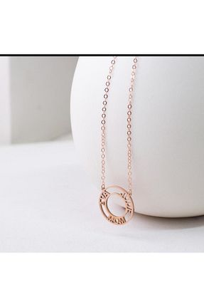 گردنبند نقره صورتی زنانه 925 عیار 925KOLYE - کد 736165782
