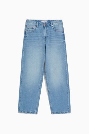 شلوار جین آبی مردانه پاچه رگولار پنبه (نخی) استاندارد کد 736188890