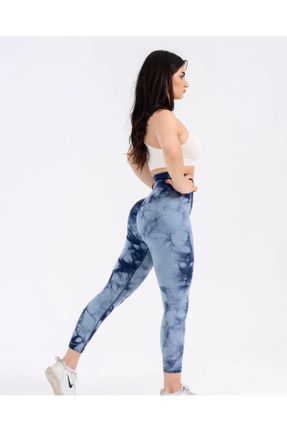 ساق شلواری آبی زنانه بافت Fitted فاق بلند کد 288574562