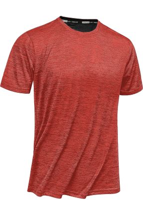 تی شرت نارنجی مردانه پلی استر رگولار تکی کد 665806497
